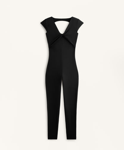 Comfortlux open back long jumpsuit