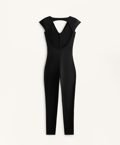 Comfortlux open back long jumpsuit