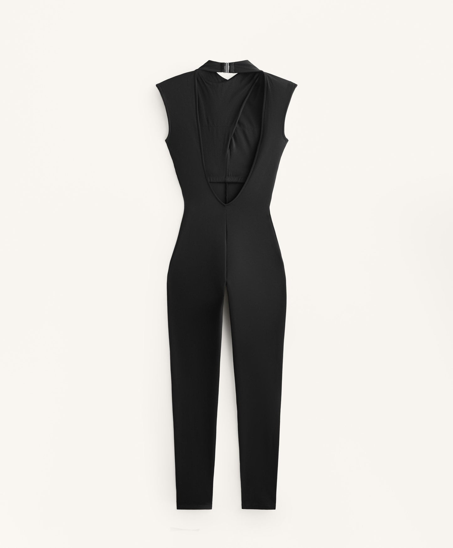 Comfortlux draped neck long jumpsuit