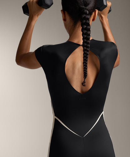 Perfect Adapt long jumpsuit with side stripe