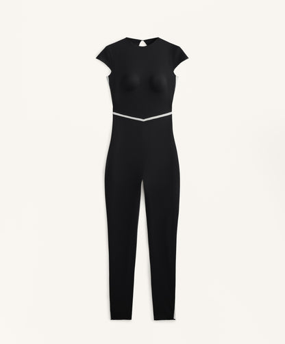 Perfect Adapt long jumpsuit with side stripe