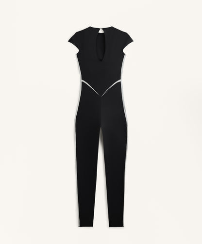 Perfect Adapt long jumpsuit with side stripe