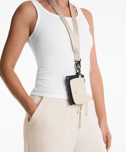 Two-piece wallet with lanyard
