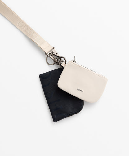 Two-piece wallet with lanyard