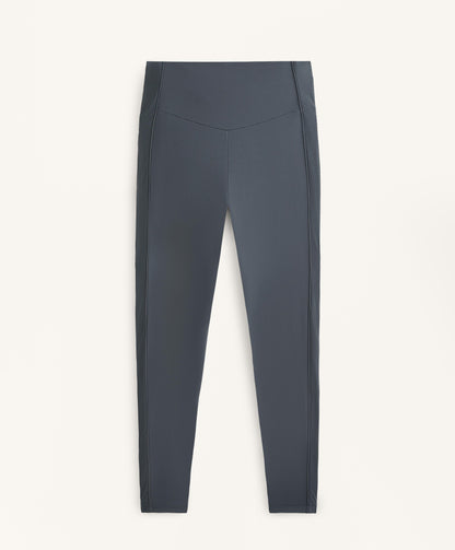Comfortlux high rise ankle-length leggings with side rib detail