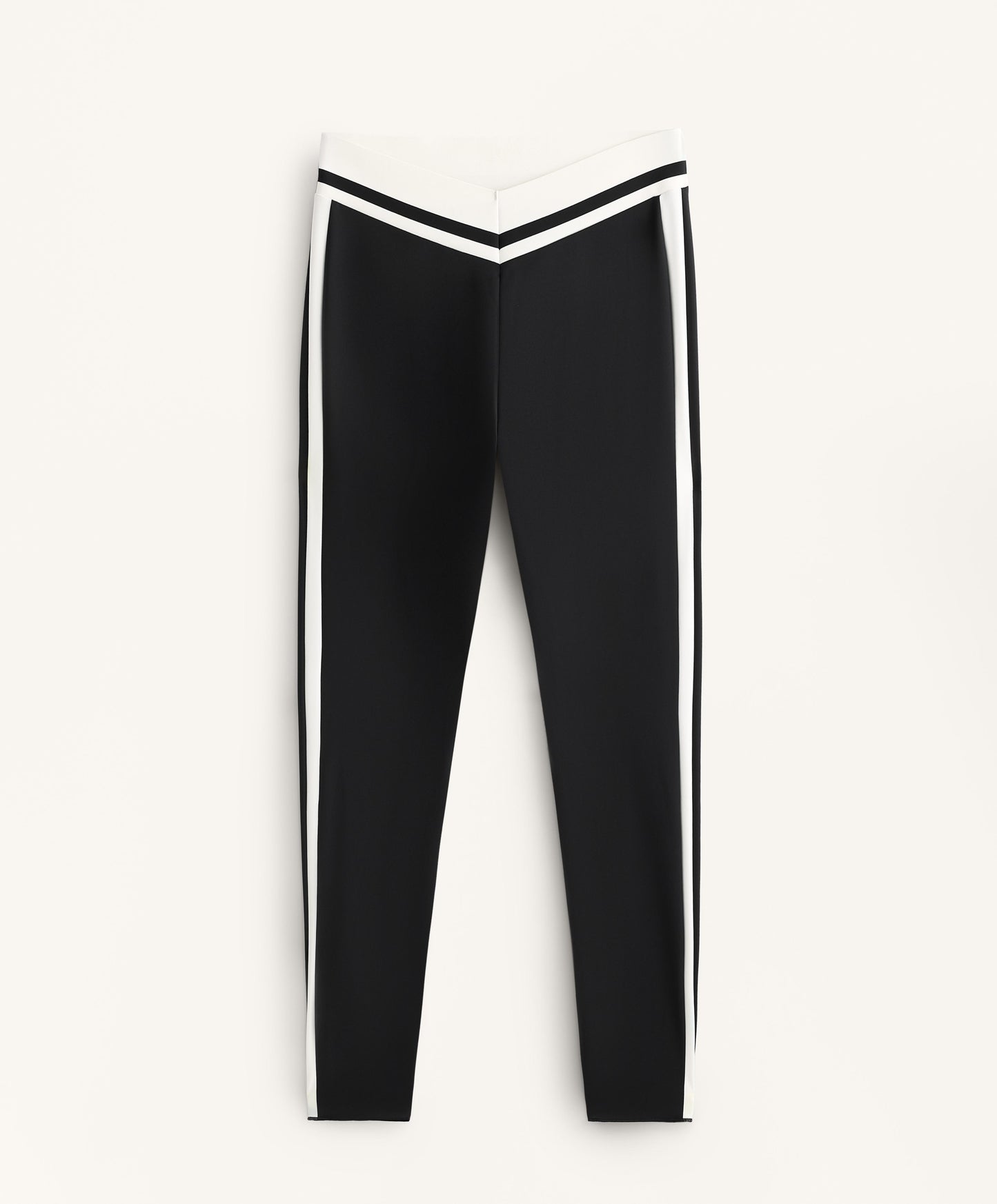 Perfect-adapt high rise ankle-length leggings with side line