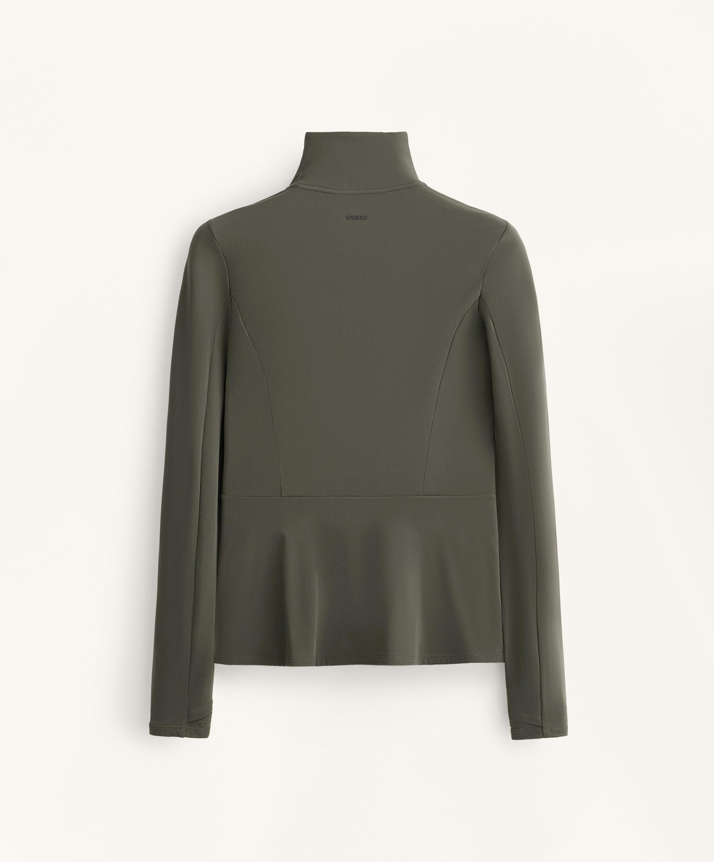 Light warm peplum technical jacket