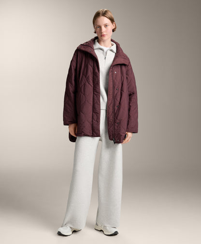 Rib knit half-zip jumper