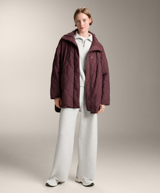 Rib knit half-zip jumper