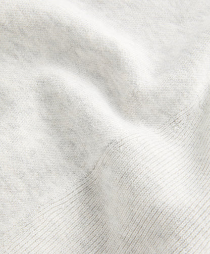 Rib knit half-zip jumper