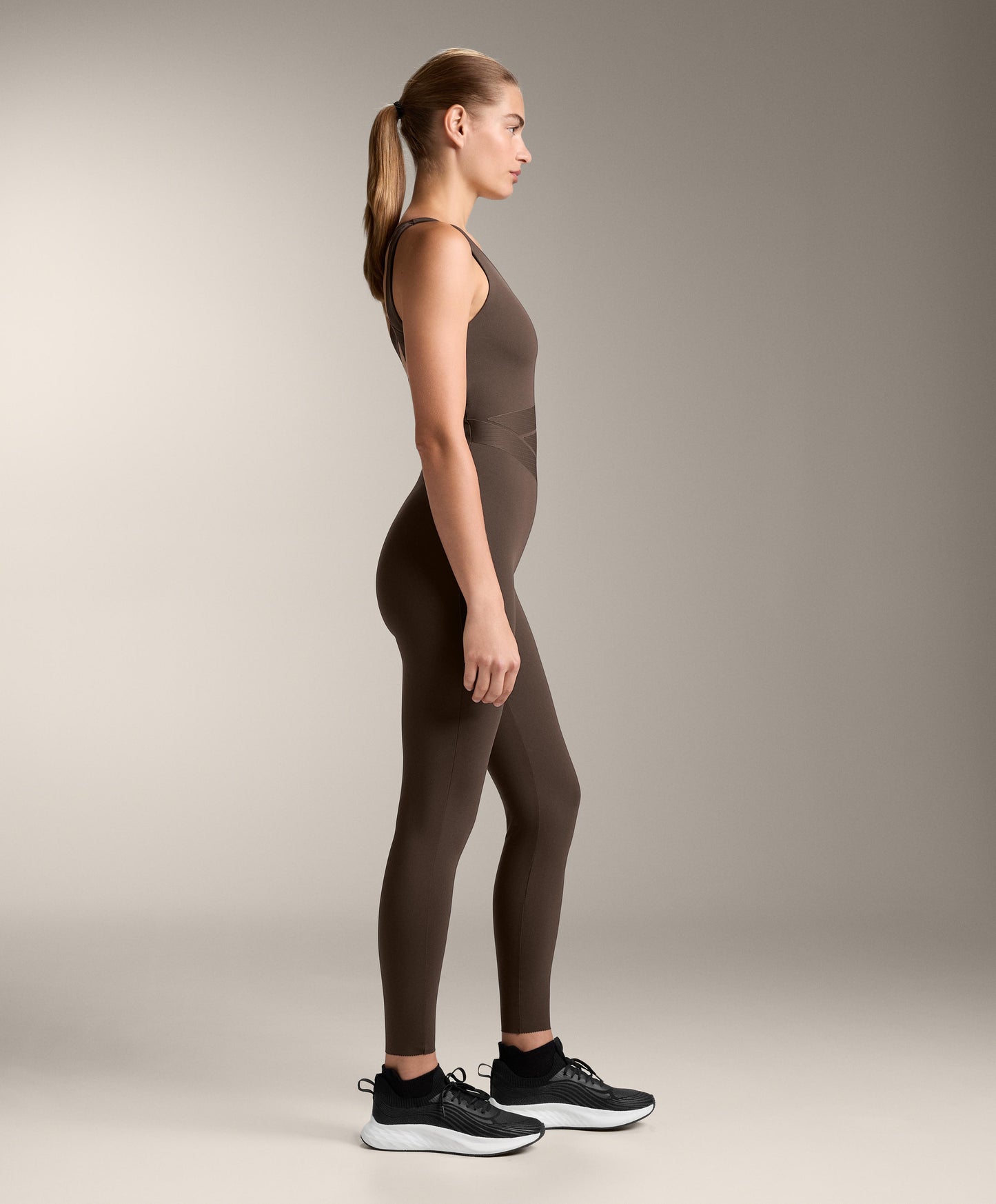 Compressive block long jumpsuit