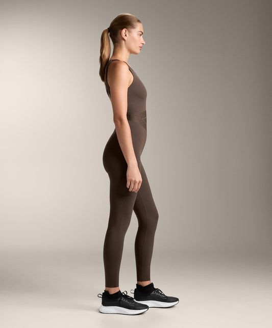 Compressive block long jumpsuit