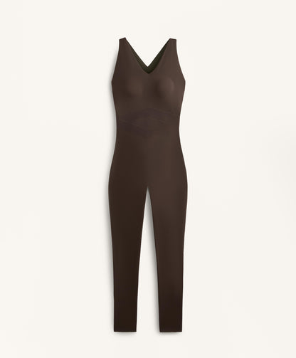 Compressive block long jumpsuit