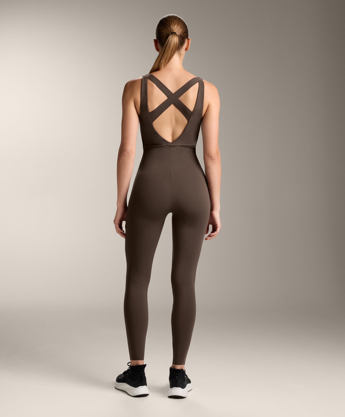 Compressive block long jumpsuit
