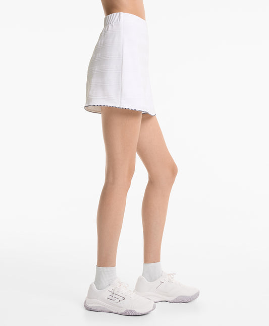 Jacquard piqu¨¦ skort 100% cotton