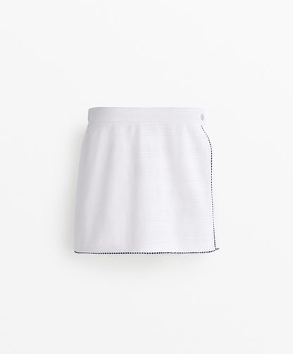 Jacquard piqu¨¦ skort 100% cotton