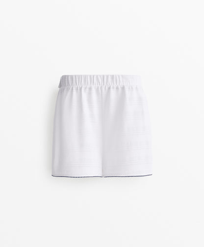Jacquard piqu¨¦ skort 100% cotton
