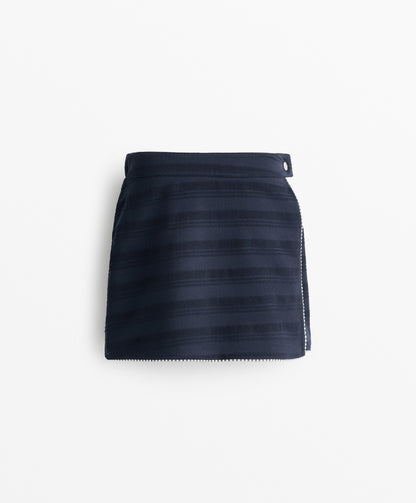Jacquard piqu¨¦ skort 100% cotton