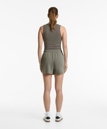 Soft-touch modal buckle trouser skirt