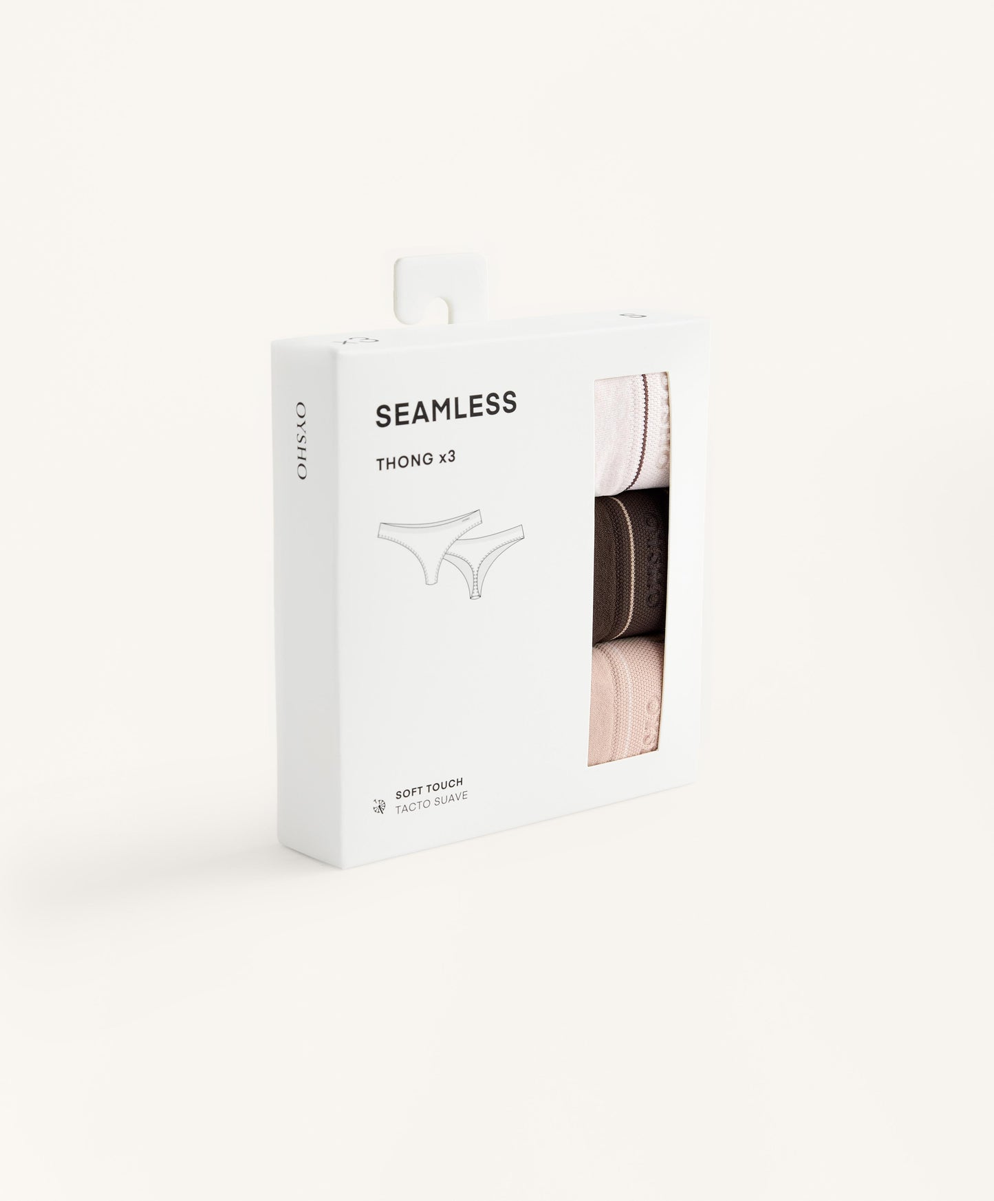3 seamless soft touch thongs