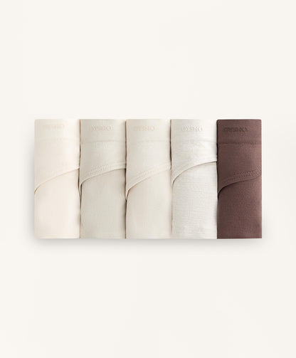 5 seamless soft touch Brazilian briefs