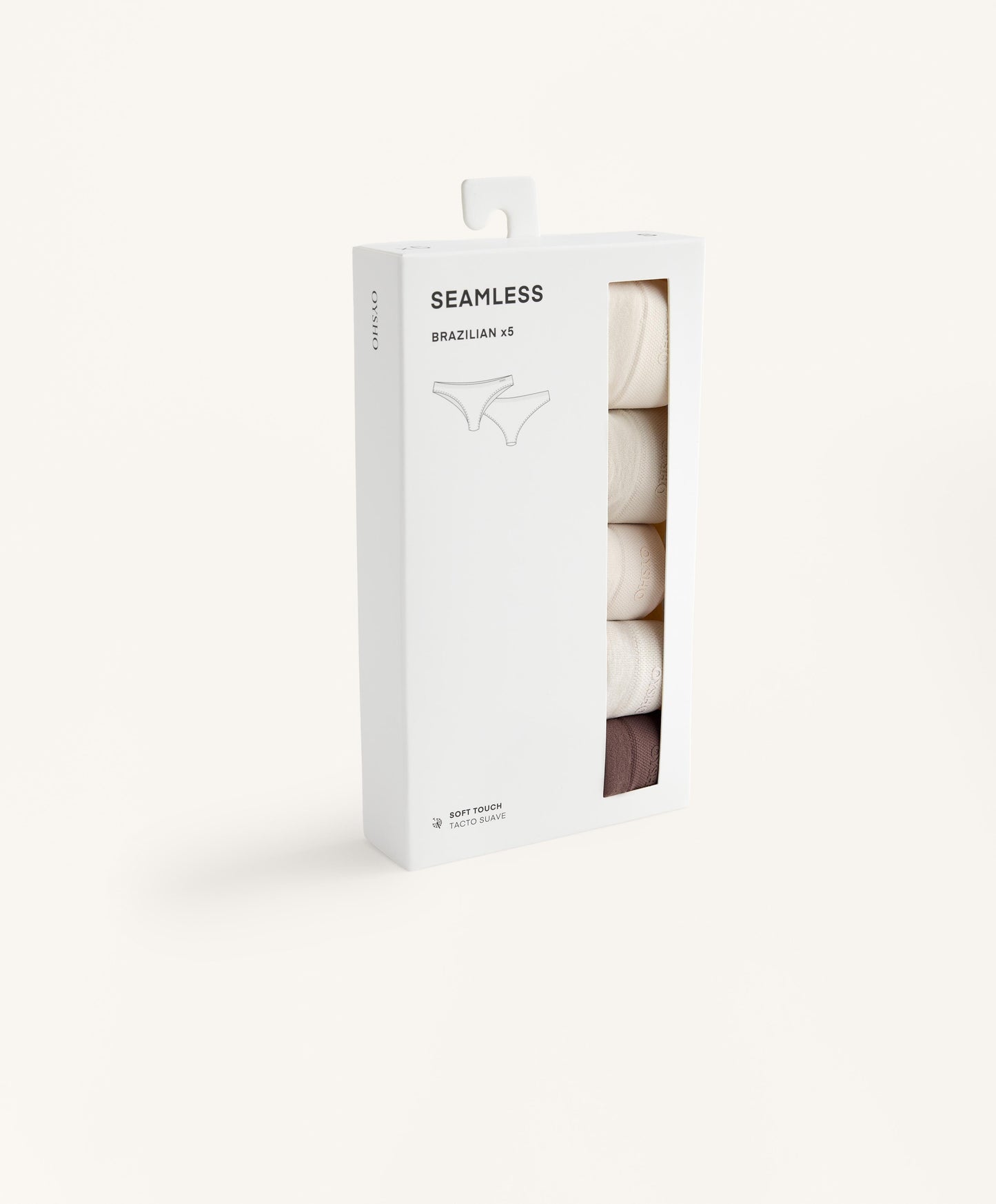 5 seamless soft touch Brazilian briefs