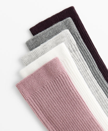 5 pairs of classic socks with cotton