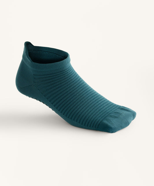 2 pairs of polyamide blend yoga and pilates sneaker socks