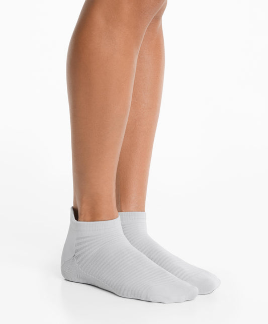 2 pairs of polyamide blend yoga and pilates sneaker socks