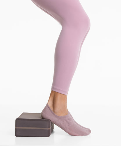 2 pairs of cotton blend yoga and Pilates socks