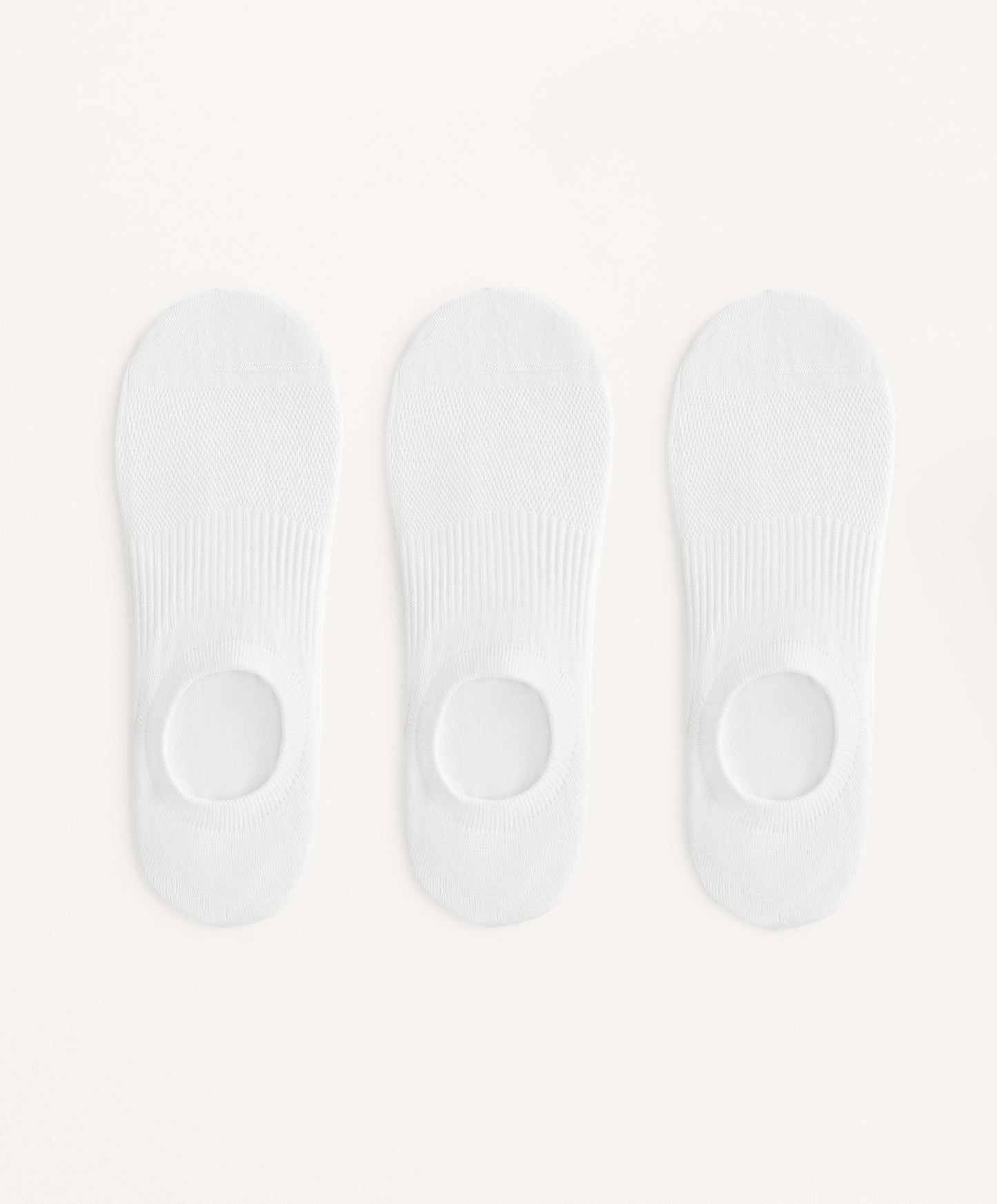 3 pairs of high cut sports cotton blend invisible socks
