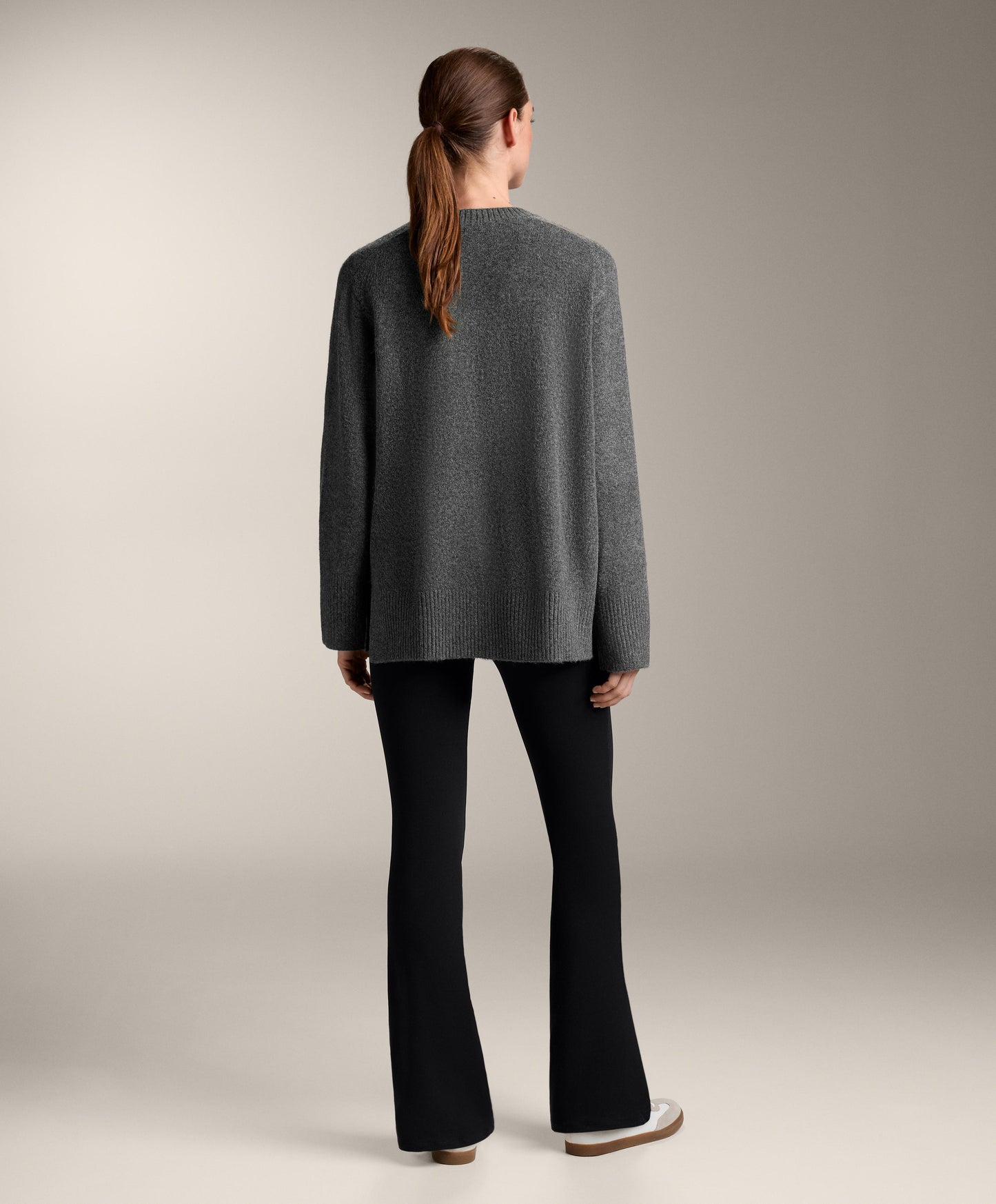 Soft knit round neck jumper