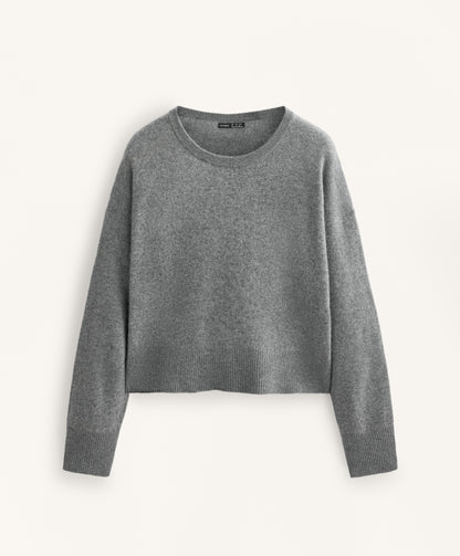 100% cashmere knit round-neck jumper