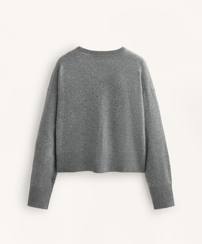 100% cashmere knit round-neck jumper
