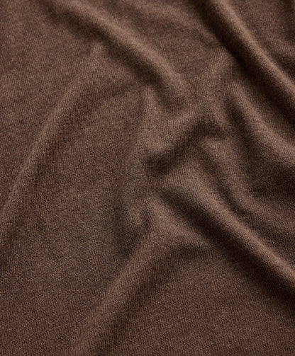 Round neck knit jumper 10% cashmere