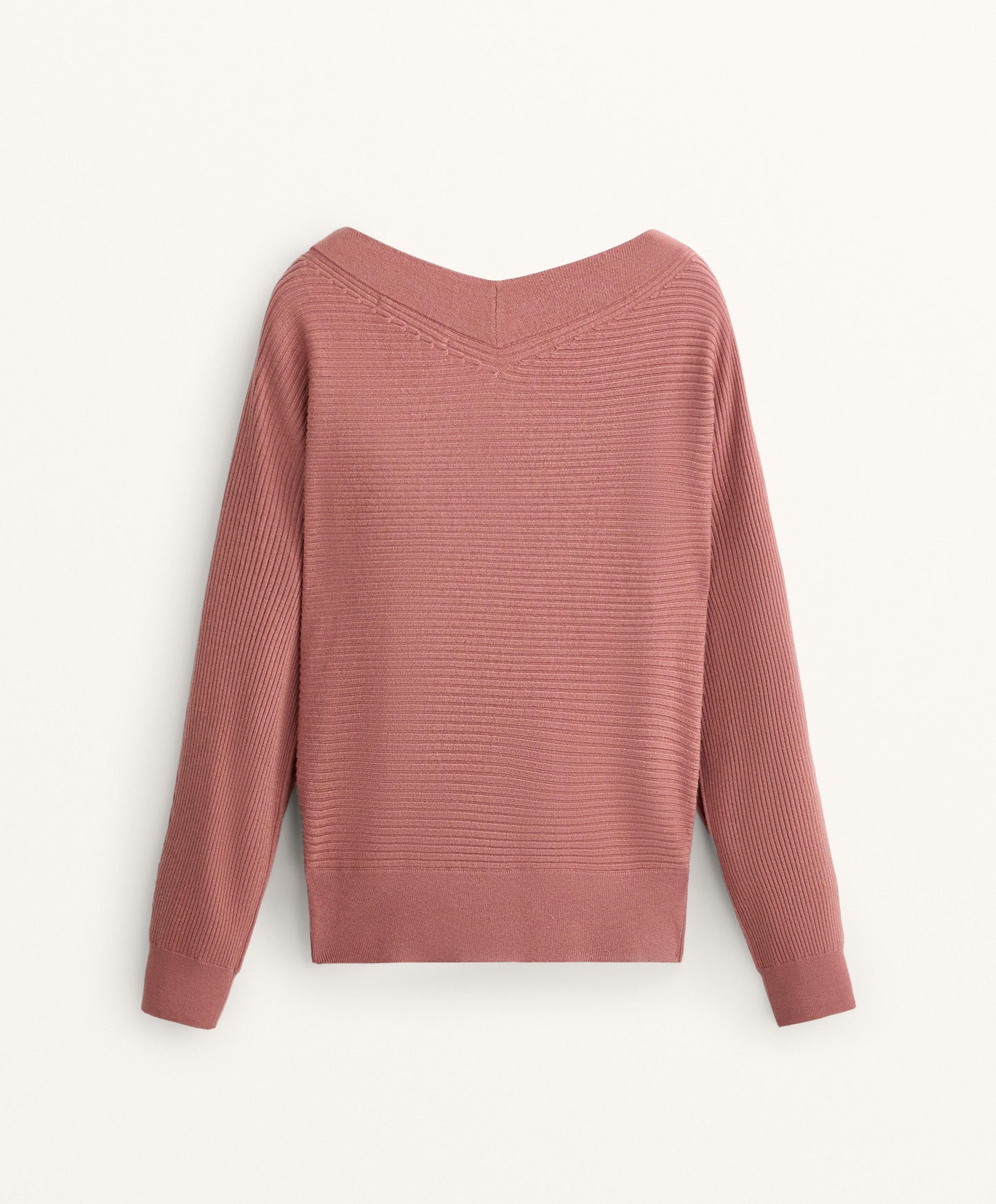 Crossover rib knit jumper