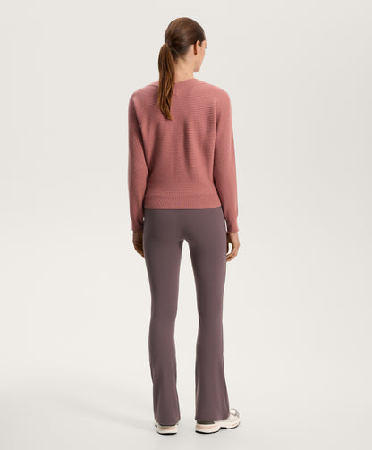Crossover rib knit jumper