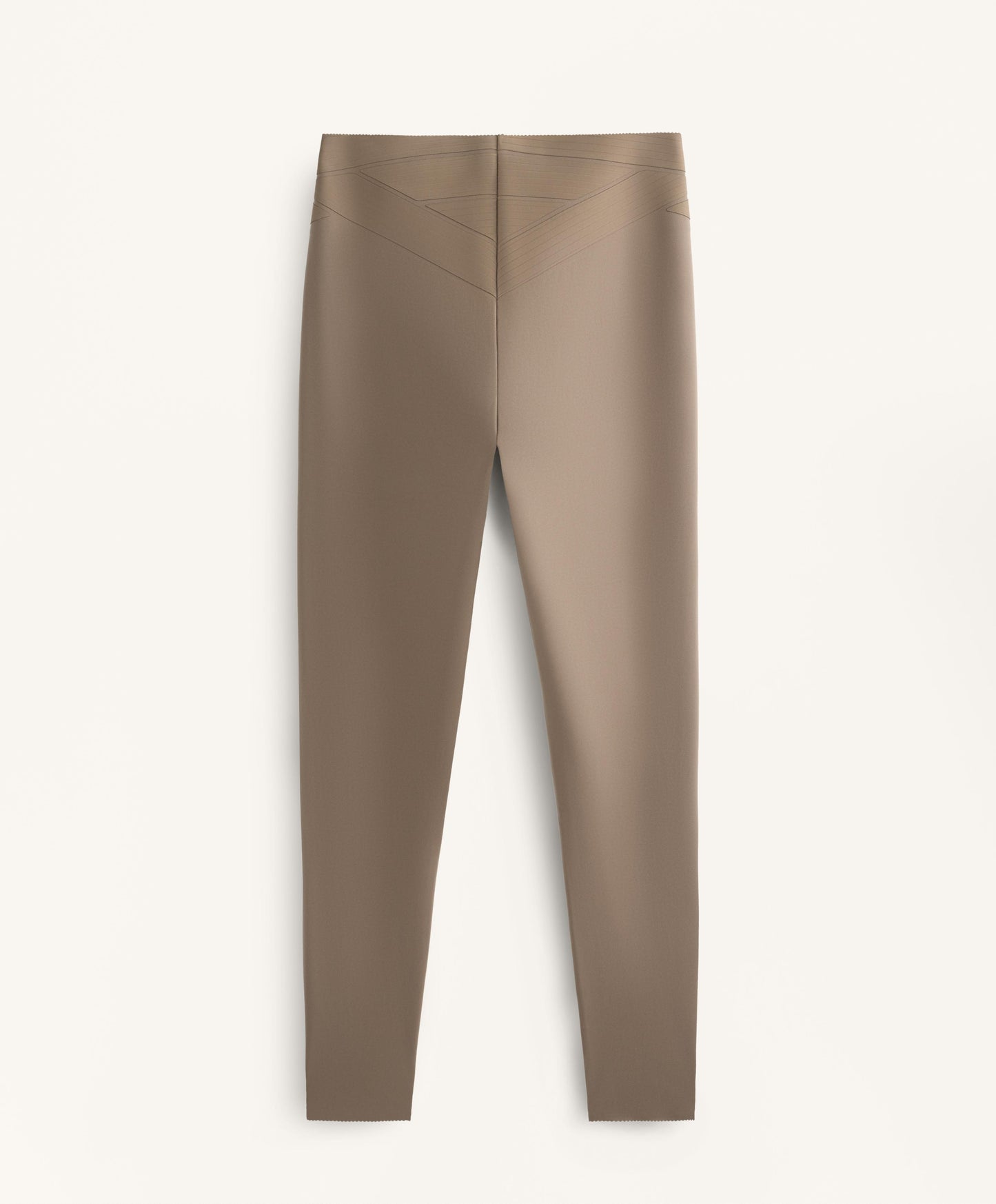 Ankle-length high rise Compressive core control block leggings 65 cm