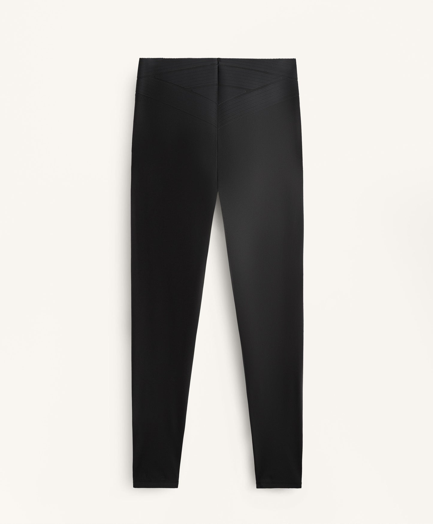 Ankle-length high rise Compressive core control block leggings 65 cm