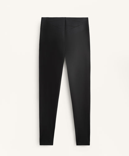 Ankle-length high rise Compressive core control block leggings 65 cm