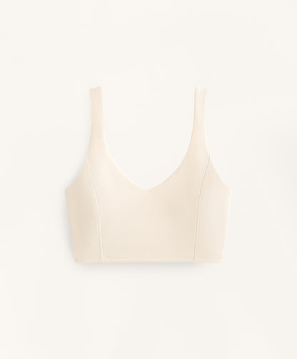 Waffle V-neck Top