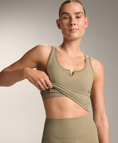 Sleeveless Waffle tank top