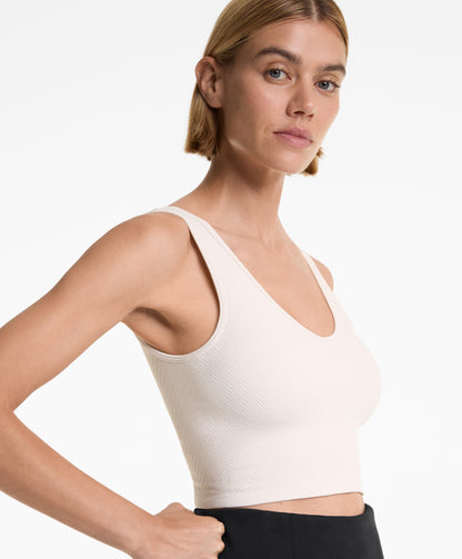 Structured rib tank top
