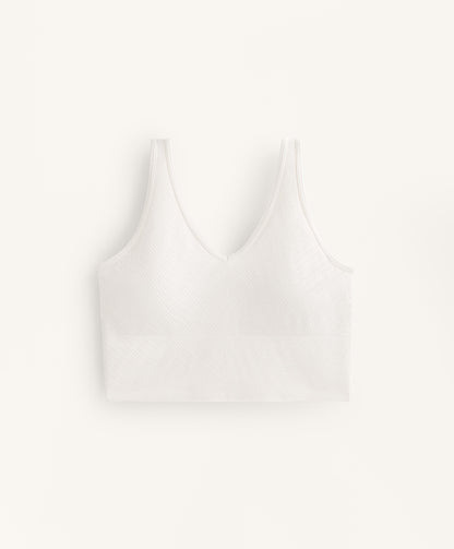 Structured rib tank top