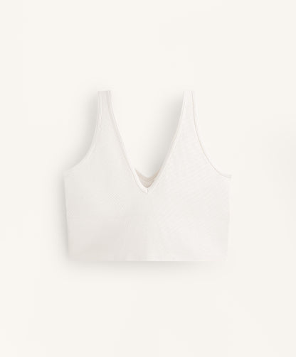 Structured rib tank top
