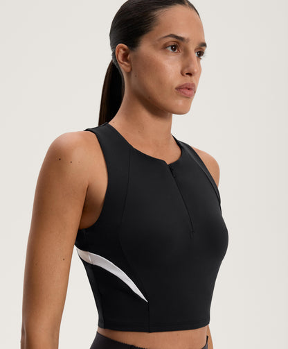 Line detail compressive tank top