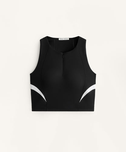 Line detail compressive tank top