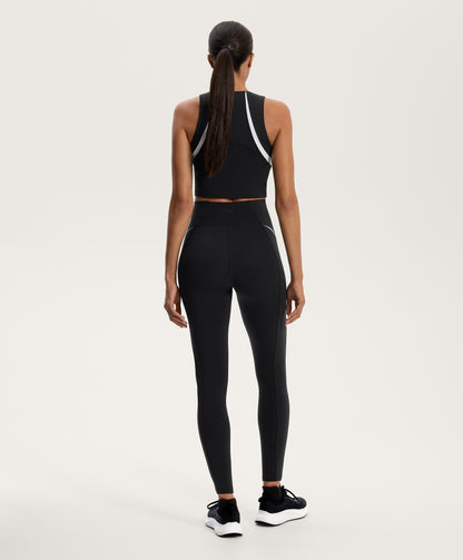 Line detail compressive tank top