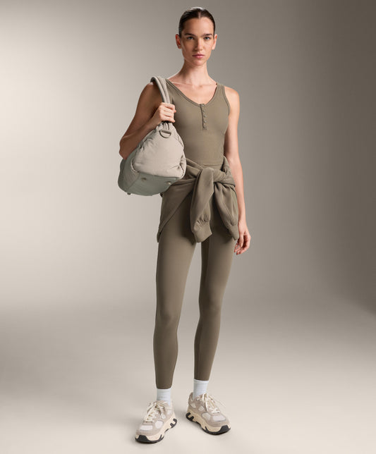 Comfortlux rib open back baker tank top
