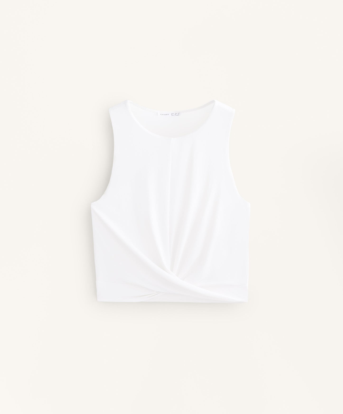 Crossover hem tank top